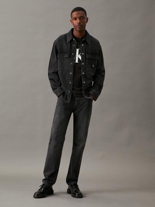 Produktbild Calvin Klein Jeans Jeans Herren T-Shirt Kurzarm Core Monologo Slim Fit, Schwarz (Ck Black), XL (XL)