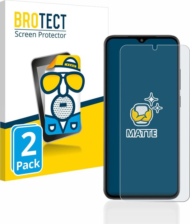 Actual product image BROTECT Anti-glare screen protector matt (2 Piece, Xiaomi Redmi A2)