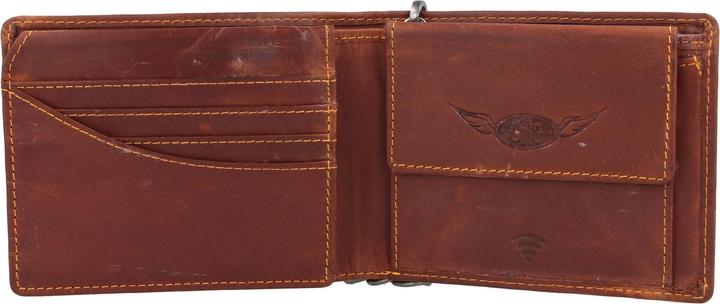 Actual product image Greenburry Racing Collection Daytona wallet RFID leather 12 cm