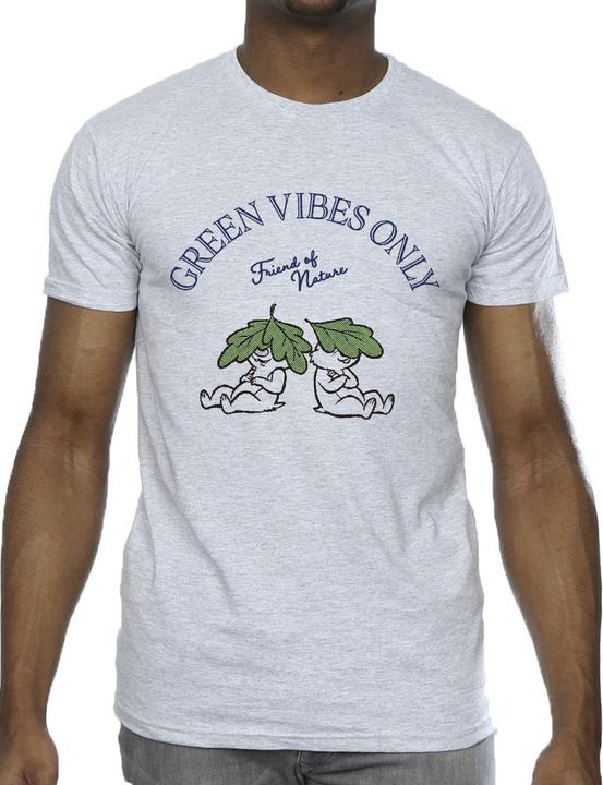 Actual product image Disney Mens Chip 'n Dale Green Vibes Only T-Shirt (M)