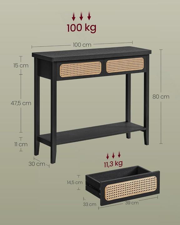 Image du produit Vasagle Boho (100 x 30 x 80 cm)