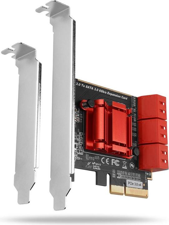 Produktbild Axagon PCES-SA6 interface cards/adapter Internal SATA