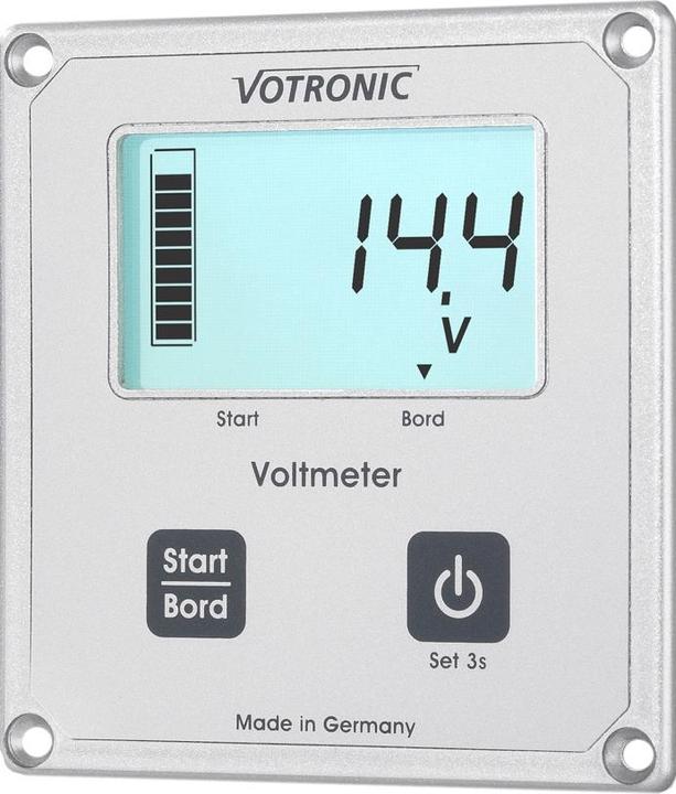 Immagine prodotto Votronic 1256 Voltmetro LCD S per regolatori di carica SR e MPP