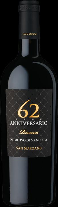 San Marzano 62 Anniversario Primitivo di Manduria (1 x 75 cl, 2018)