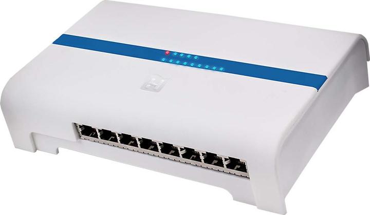 Actual product image Hirschmann CAS 8 shop 8 poorts Gigabit switch with PoE (8 Ports)
