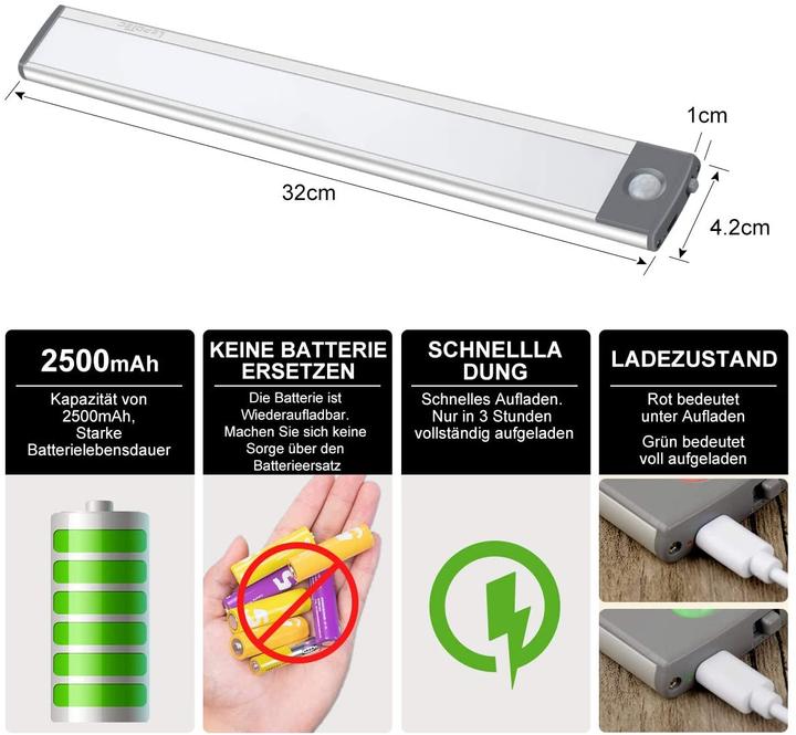 Produktbild Lepotec LED Bewegungsmelder (3 m)