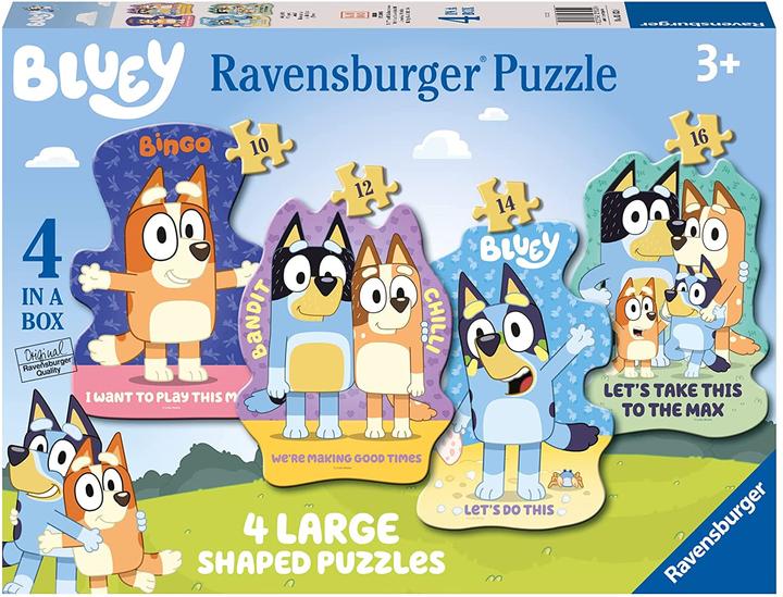 Actual product image Ravensburger 4 in 1 Shaped Puzzles - Bluey (10 pieces)