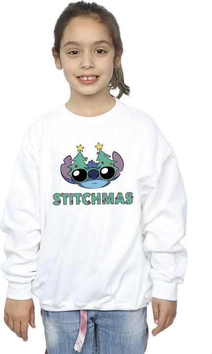 Immagine prodotto Disney Lilo & Stitch Stitchmas Glasses Felpa Ragazze (140, 146)