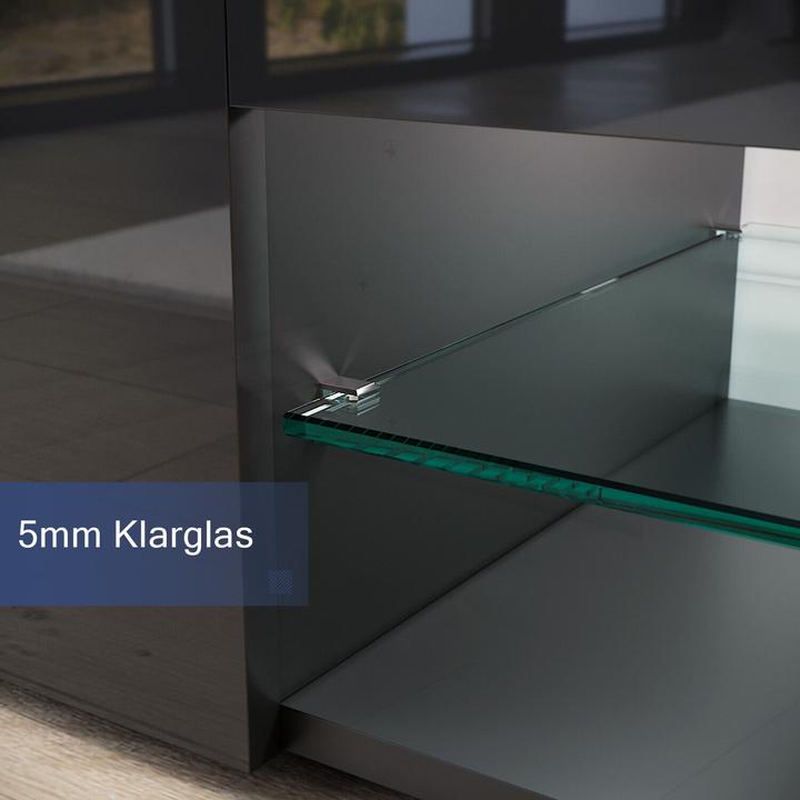 Immagine prodotto SONNI Lavagna TV 135x39x30cm nera con illuminazione LED Lavagna smaltata Lavagna multimediale TV (135 x 39 x 30 cm)