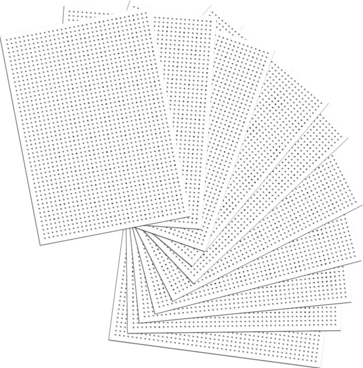 Produktbild Folia Stickkarton, 175 x 245 mm, weiá unbedruckt