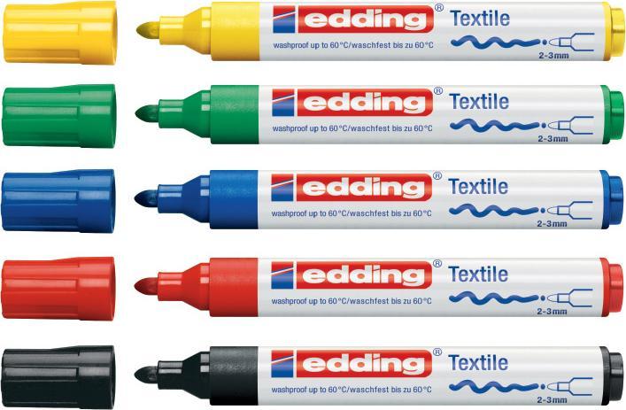 Actual product image Edding Textile Marker 4500 (Sorted, 2 mm, 5 x)