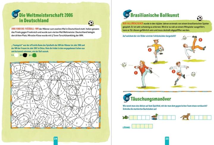 Produktbild Das grosse Fussball-Rätselbuch (Deutsch, Cordula Thörner, Christiane Hahn, 2024)
