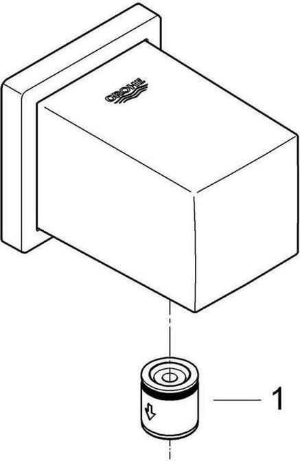 Actual product image Grohe Euphoria Cube wall connection elbow