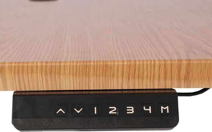 Image du produit Swisshandel24 Bureau d'angle, bureau informatique, réglable en hauteur électriquement 178x178cm 84kg structure