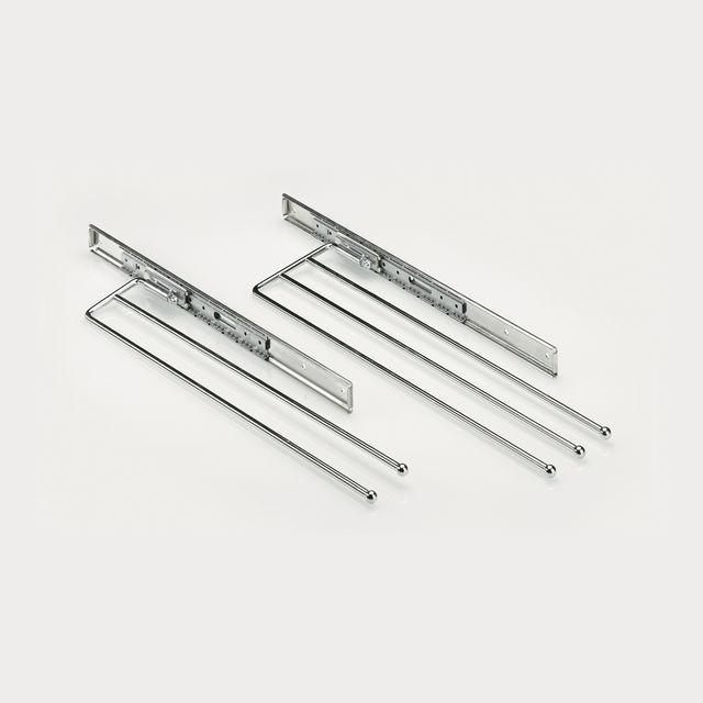 Produktbild Hettich Handtuchhalter ausziehbar 3-armig 145x495 mm
