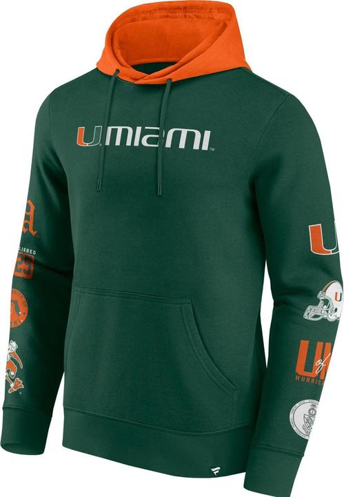Produktbild Fanatics Miami Hurricanes NCAA Sleeve Patches Hoody - L (L)