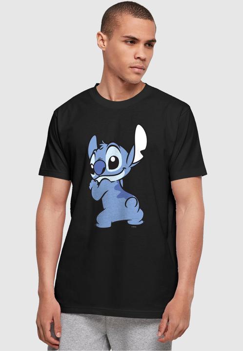 Produktbild Absolute Cult Lilo And Stitch - Stitch Backside Breast Basic T-Shirt - 124375 (XS)