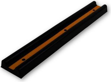 Productafbeelding Rs Pro Rubberen stootranden voor gebruik op rechte wanden, 150 mm x 55 mm x 1000 mm, zwart/geel