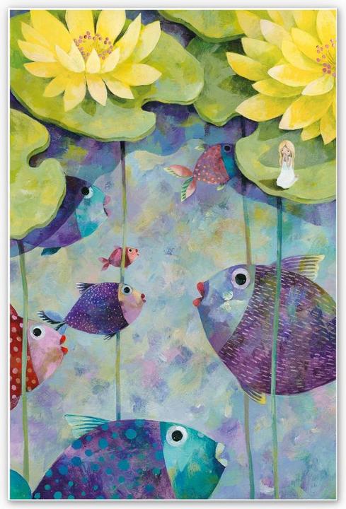 Immagine prodotto Trenddeko Blanz - Ninfee gialle (20 x 30 cm)