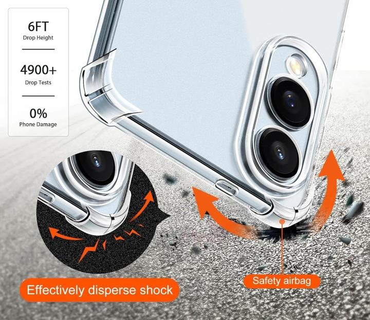 Image du produit Screenguard Crystal Soft Airbag Bumper Hülle (Samsung Galaxy S25 Edge)