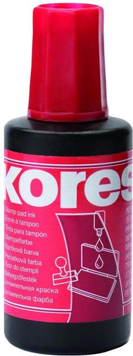 Actual product image Kores Stamping ink red