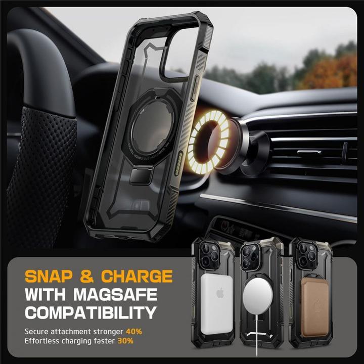 Produktbild Supcase Ub Grip Mag Magsafe Iphone 16 Pro Max Black (Apple iPhone 16 Pro Max)