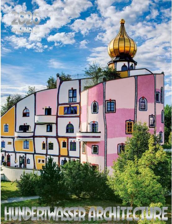 Immagine prodotto Grosser Hundertwasser Architektur Kalender 2026 (65 x 49 cm, Copertina rigida, Tedesco)