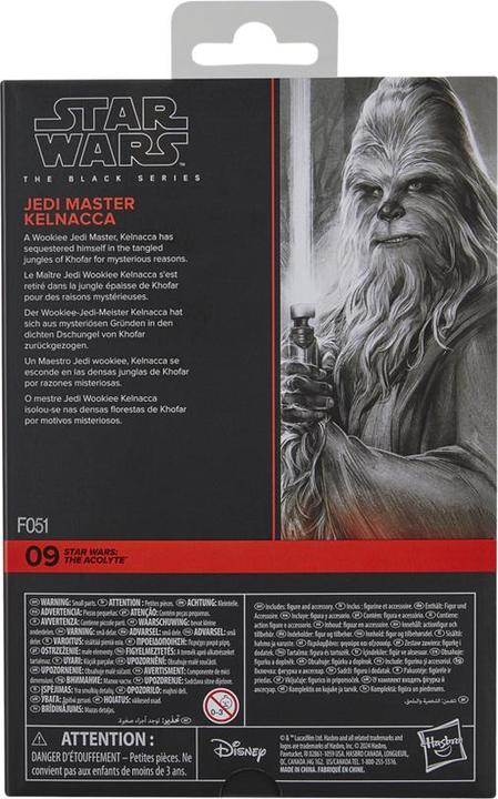 Immagine prodotto Hasbro Star Wars: The Acolyte Black Series Actionfigur Jedi Master Kelnacca 15 cm