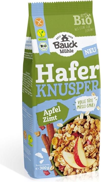 Bauckhof Oat crunchy muesli apple cinnamon gluten-free (300 g)