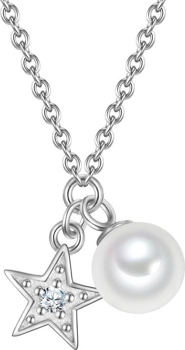 Immagine prodotto Glanzstücke München Collana da donna con stella in argento - 34552 (Argento, 40 - 45 cm)
