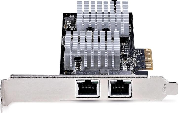 Produktbild StarTech com 2-Port 10GbE PCIe Network Adapter Card, Network Card for PCs/Servers, Six-Speed PCIe Et (PCI Express 3.0 x4)