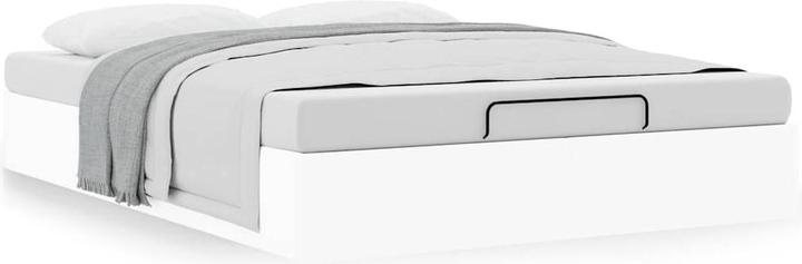 Actual product image VidaXL Ottoman bed without mattress white 140x200 cm faux leather (140 x 200)