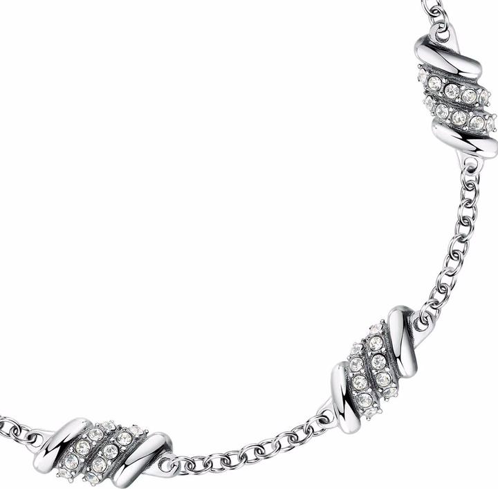 Actual product image Morellato Charming Steel Bracelet with Torchon Crystals SAWZ06 (19 cm, Stainless steel)