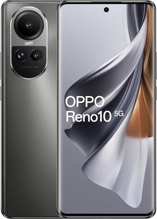 Actual product image OPPO Reno 10 (256 GB, Silvery Grey, 6.70", 64 Mpx, 5G)
