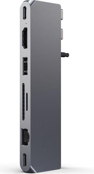 Actual product image Satechi Dual USB-C Pro Hub Max (USB-C, 7 Ports)