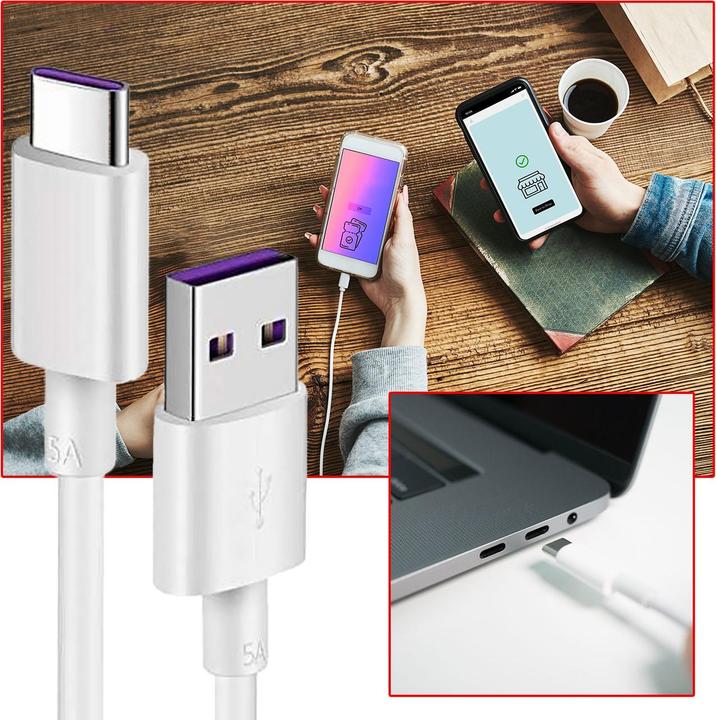 Produktbild Reekin 5A SUPERFAST Ladekabel USB Type-C (1 m, USB 2.0)