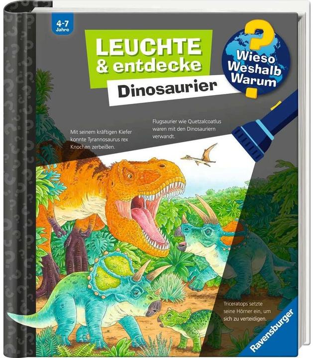 Produktbild Ravensburger Wieso? Weshalb? Warum? Leuchte und entdecke: Dinosaurier (Deutsch, Susanne Gernhäuser, Sebastian Coenen, 2023)