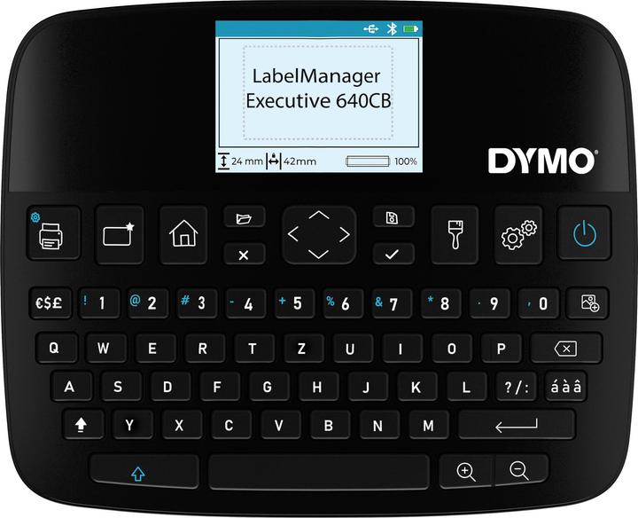 Produktbild Dymo LabelManager 640CB 6/9/12/19/24mm D1-Bänder Qwertz