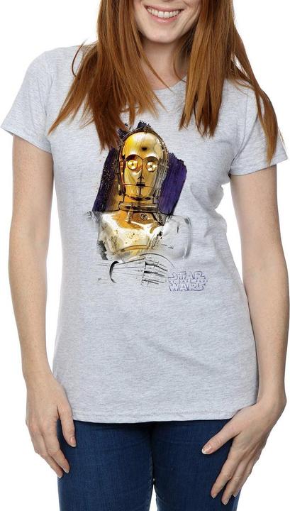 Immagine prodotto Star Wars The Last Jedi C-3PO Brushed Maglietta Donna (L)