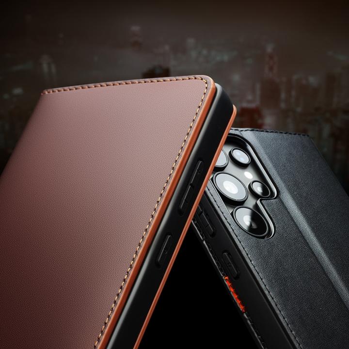Produktbild QiAlino Hülle Flip Matt Wallet (Samsung Galaxy S25 Ultra)