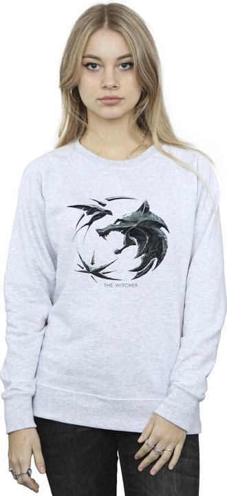 Produktbild Netflix The Witcher Wolf Logo Sweatshirt (M)