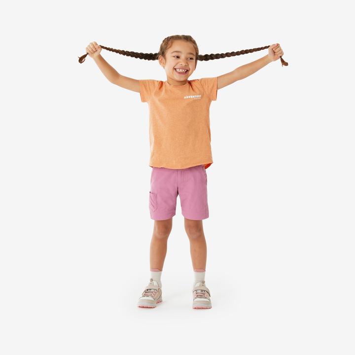 Immagine prodotto Quechua Zip-Off-Hose MH500 Kinder Gr. 92–116 Bergwandern rosa (98, 104)