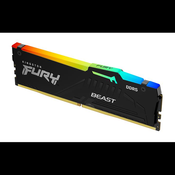 Produktbild Kingston 5200 DDR5 DIMM FURY Beast RGB (1 x 16GB, 5200 MHz, DDR5-RAM, DIMM)