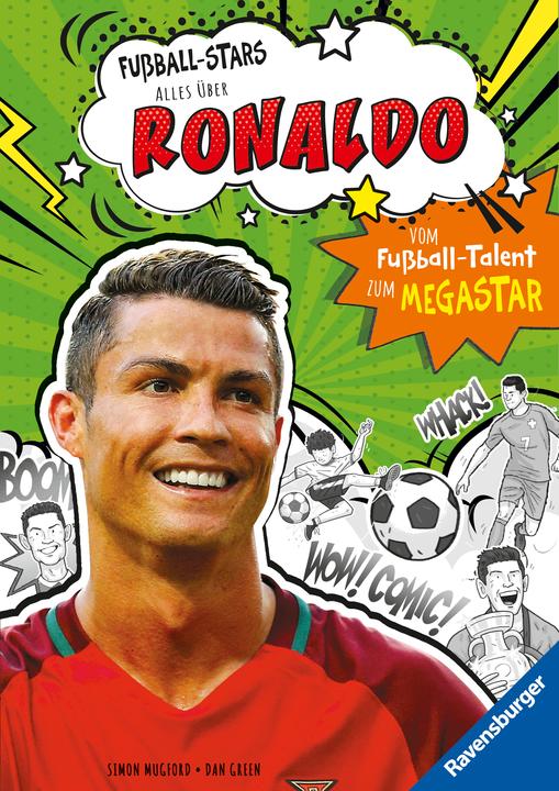 Actual product image Ravensburger Fussball-Stars - Alles über Ronaldo (German, Ulrich Thiele, Simon Mugford, Dan Green, 2024)