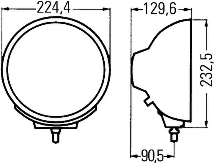 Actual product image Hella Spotlight (H1, W5W)