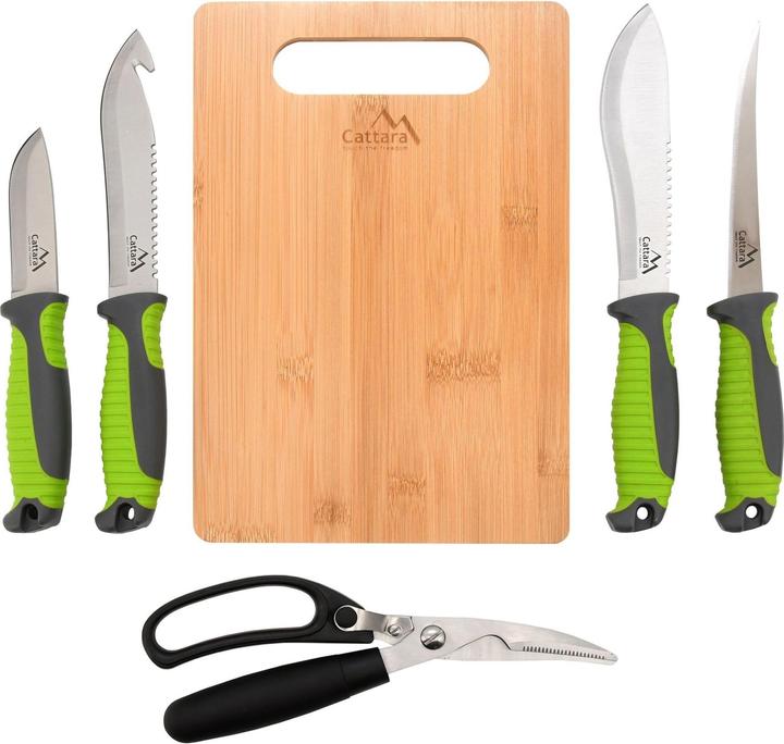 Actual product image Cattara Barbecue knife set 4+1+1