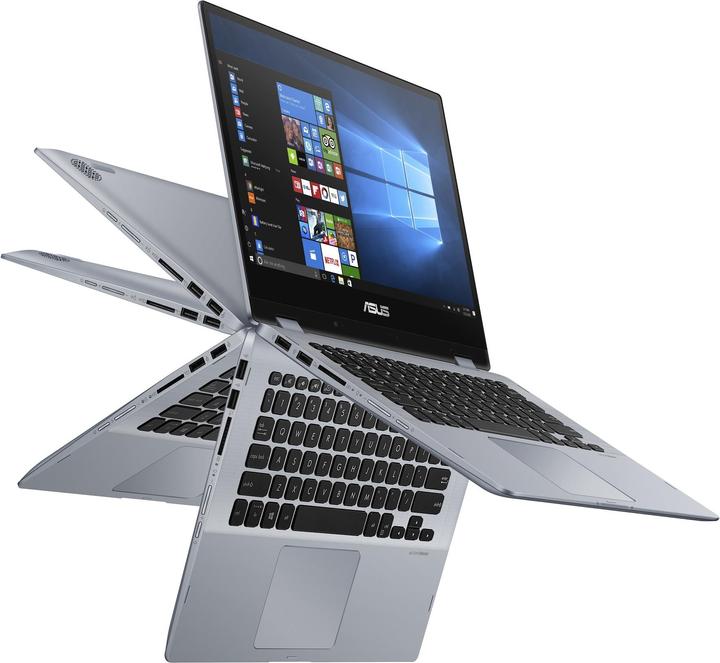 Actual product image ASUS VivoBook Flip 14 TP412UA-EC119T (14", Intel Core i3-8130U, 4 GB, 128 GB)
