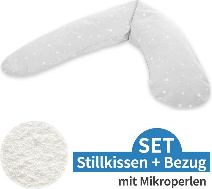 Produktbild Theraline Stillkissen Stillkissen Dodo mit Mikroperlen-Füllung inkl. Bezug (170 cm)