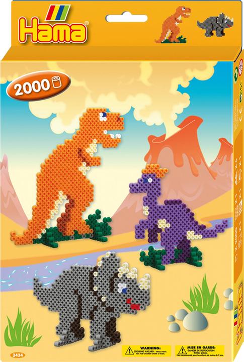 Produktbild Hama Perlen Bügelperlen Set Midi- Dino Welt