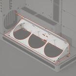 Produktbild Havn HS 420 Angled Bottom Fan Bracket - weiss